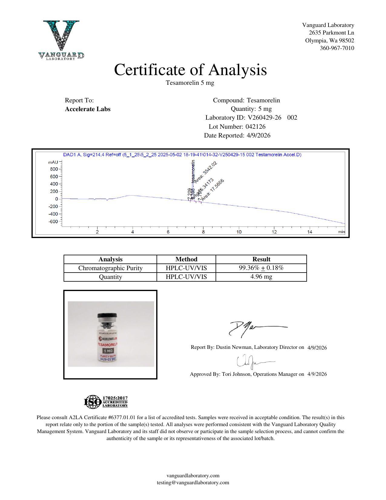 TESAMORELIN 5MG