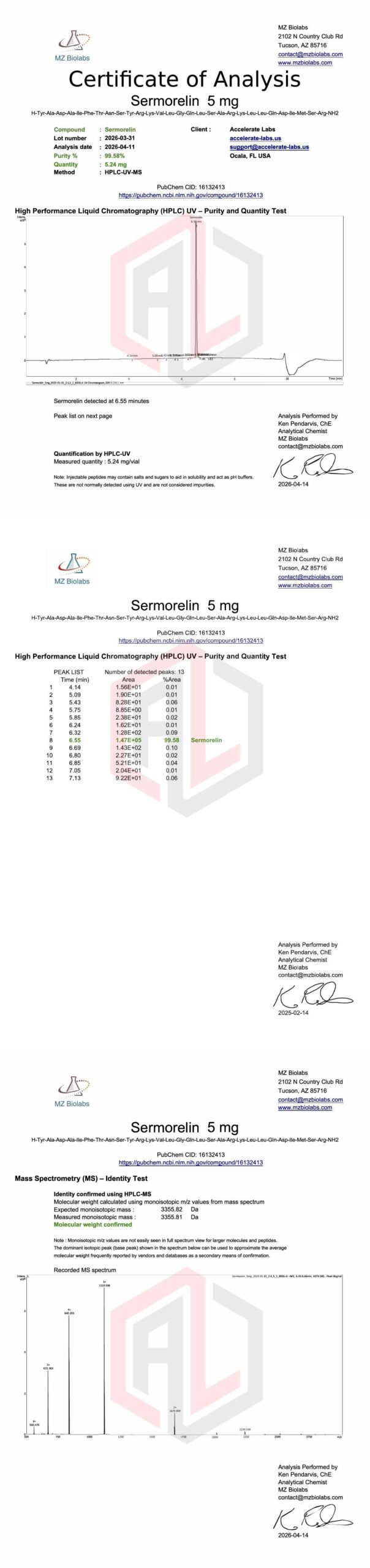 SERMORELIN 5MG